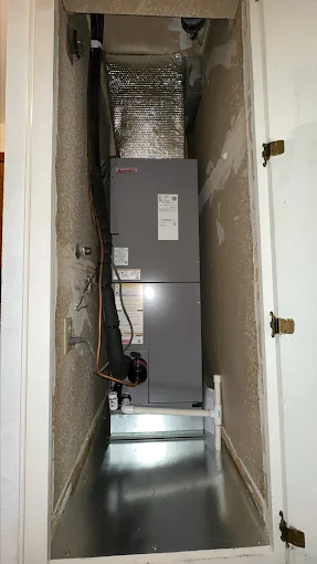 Furnace installation service in Stevinson home