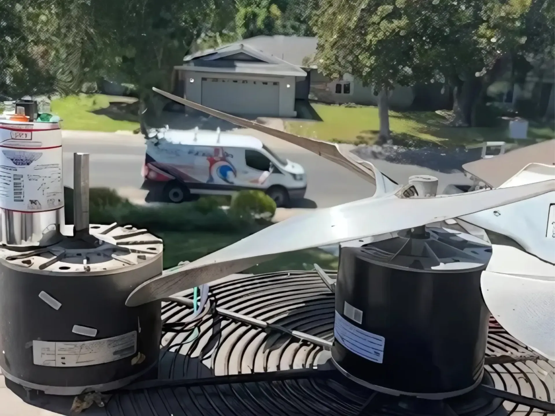 HVAC Penguin technician servicing air conditioning equipment - Professional AC repair in Turlock, CA