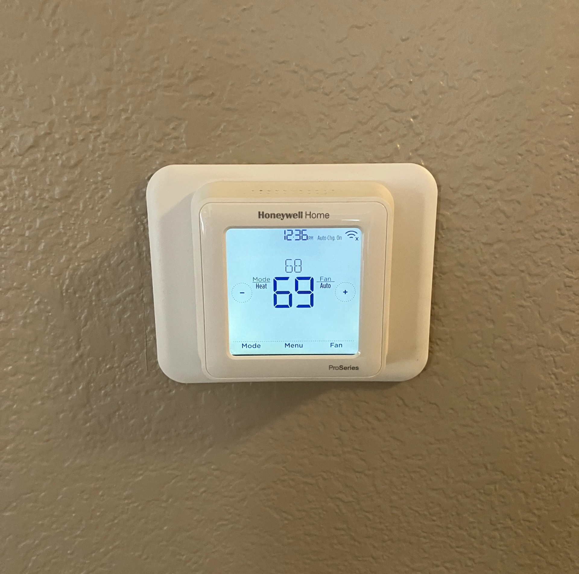 Honeywell digital thermostat service by HVAC Penguin in Central Valley